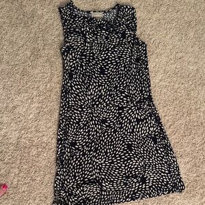 Calvin Klein Black and White Swirl Mini Dress